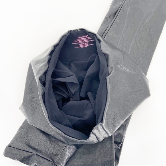 Commando Black Faux Leather Legging Size Large - Picture 5 of 6